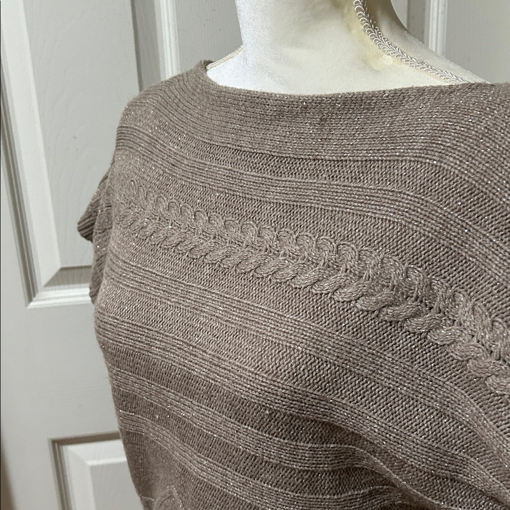 New York & Company Taupe boat neck Sweater - Picture 12 of 12
